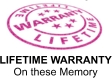Lifetime Warranty on these memory